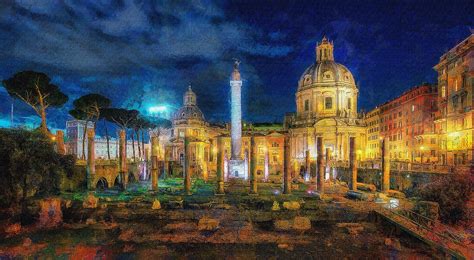 Roman Forum Digital Art By Jerzy Czyz Fine Art America