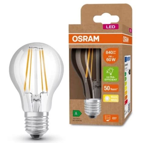 Ampoule LED VINTAGE A60 E27 4W 230V 3000K Osram Lumimania