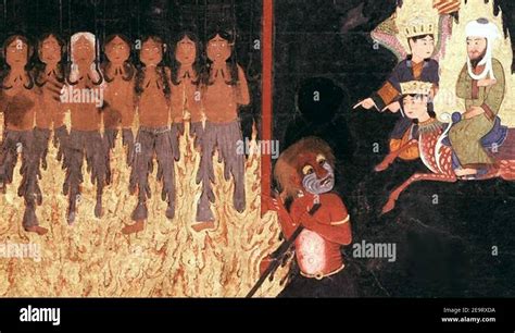 Muhammad And Hooked Women In Hell Stock Photo Alamy