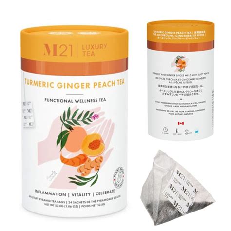 Tea Box: Turmeric Ginger Peach_24 bags - Matter of Taste Coffee