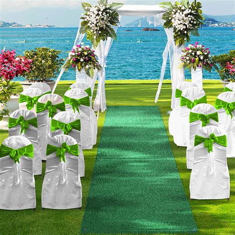 Artificial Grass Wedding Ceremony Aisle Ideas Doleader