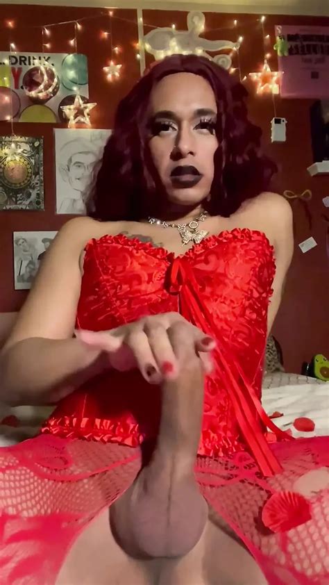 Lady In Red Shemale Ladyboy Ladyboy Porn Feat TSJade95 By FapHouse XHamster