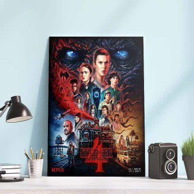 Stranger Things Season 4 Poster Canvas - Kaiteez