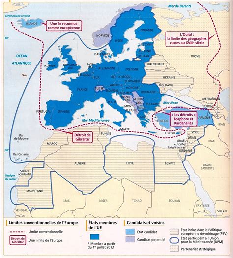 Carte Europe Carte De Leurope Avec Les Mers Et Les Fleuves