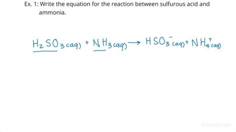 Writing The Equation For A Weak Acid Weak Base Reaction Chemistry