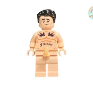 Naked Minifigures Six Pack Torso Surfer Man With Genitals Custom