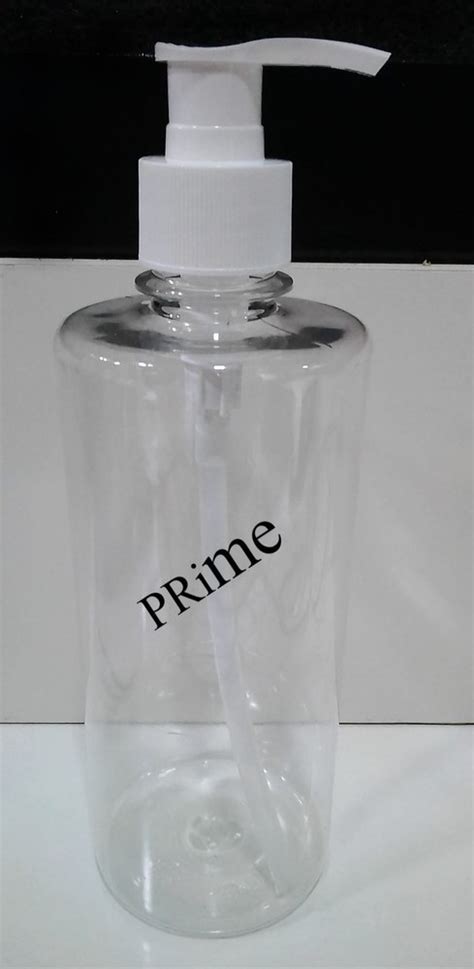 500 Ml Dispenser Pump 24mm Neck PET Shampoo Bottle For Hand Wash At