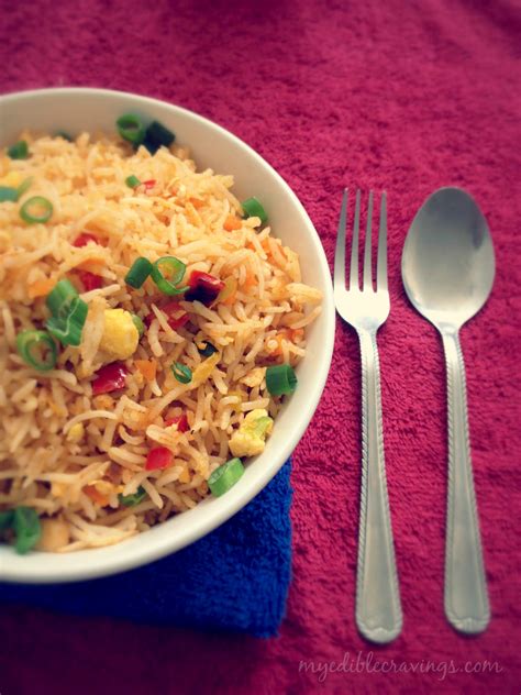 INDO-CHINESE FRIED RICE - MyEdibleCravings