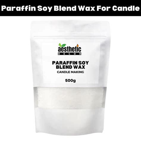 Paraffin Soy Blend Wax For Candle Making 500g Paraffin Soy Wax Blend For Pillar And Mold