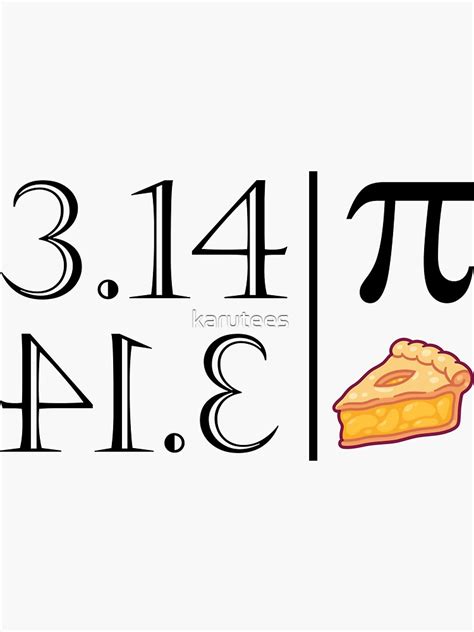 Pi Backwards Is Pie Sticker For Sale By Karutees Redbubble