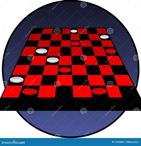 Checkers board stock vector. Illustration of checkboard - 1243840