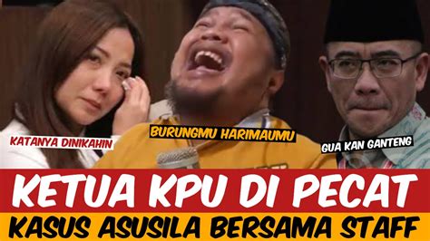 K4SUS 4SUSIL4 KETUA KPU HASYIM ASYARI KEPADA STAFF TEMAKAN JANJI