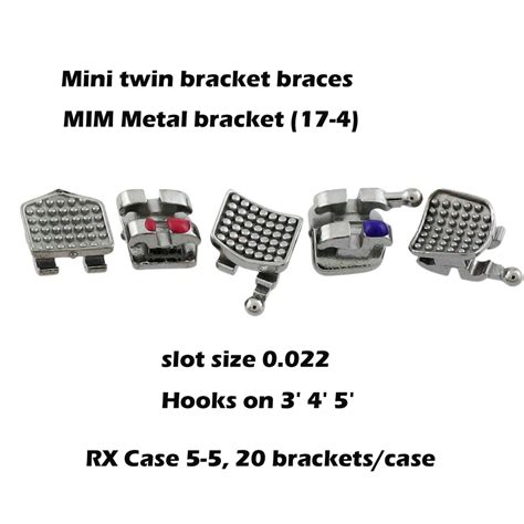 Mini Brackets Dental Orthodontic Metal MIM Braces MBT Roth 022 345