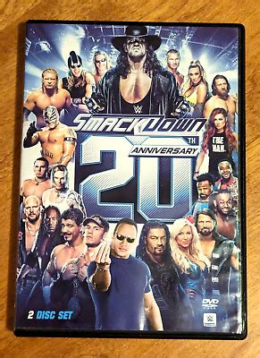 WWE Smackdown 20th Anniversary DVD 2019 Complete Very Good WWF WCW