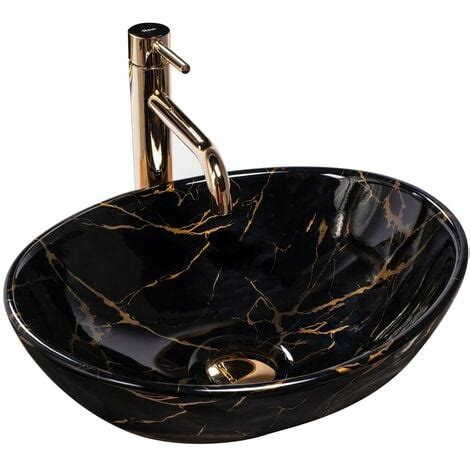 Vasque Poser Rea Lavabo Sofia Black Marble