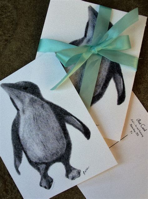 Postcards Penguin Postcards Penguin By Loraartandstationery