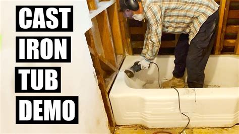 How To Remove A Cast Iron Bathtub Day S Bathroom Remodel