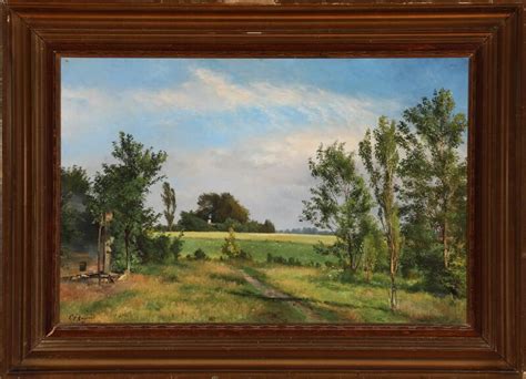 Carl Frederik Aagaard Landscape With Trees In Sunshine Mutualart