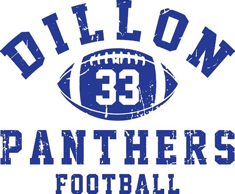 Dillon Panthers Football Logo