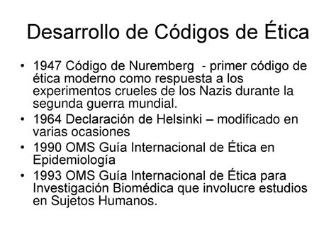 Aspectos de Ética en Epidemiología ppt descargar