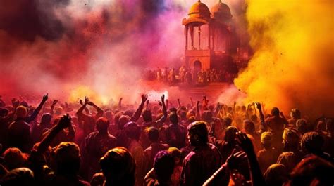 Premium AI Image | Holi celebration in India