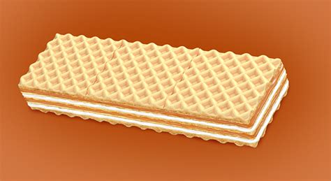 wafer with caramel cream :: Behance