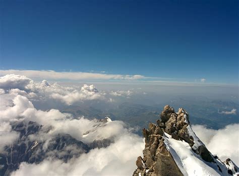 View from Mont Blanc summit. Chamonix. France [3286x2432] - Nature ...