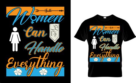 Women Can Handle Everything T Shirt Graphic By Ar88design · Creative