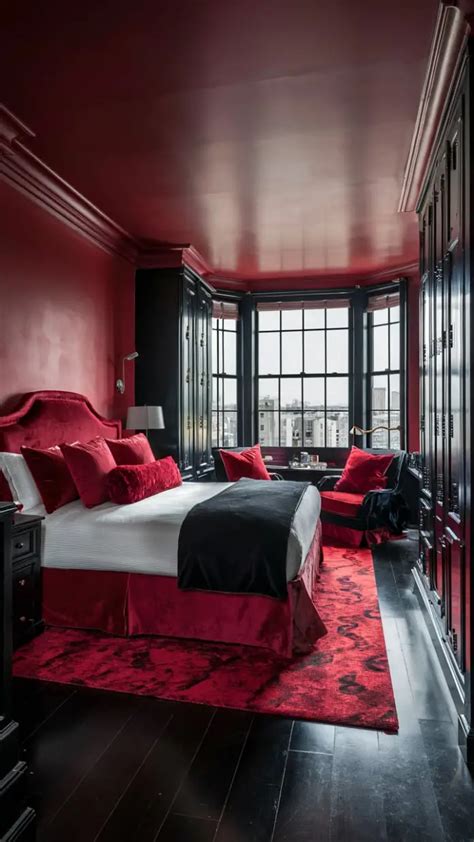 Red and Black Bedroom Ideas for Stylish Decor - GlitzAndStrands