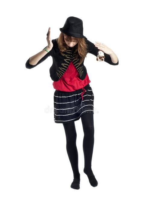 Masked Blonde Girl Posing Stock Photo Image Of Madness 16689264