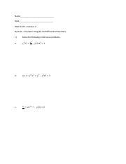 Calculus Ii Quiz Improper Integrals Differential Equations Course Hero