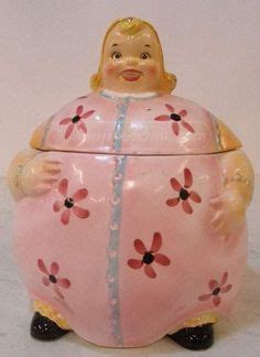 Vintage Enesco Imports Japan Cookie Jar Gingerbread Girl Rare Blonde