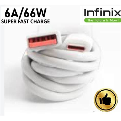 Infinix W SuperCharge For Zero X Hot I I Pro GT Pro Type C USB Cable Support