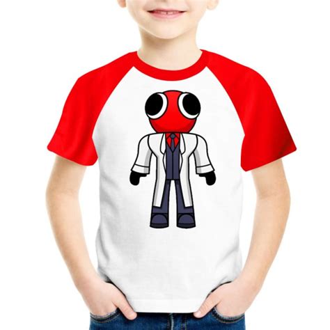 Camiseta Infantil Rainbow Friends Red Boneco Vermelho Roblox Shopee