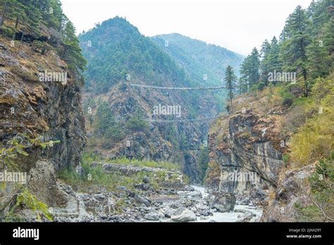 Way To Tenzing Hillary Suspension Bridge The Bridge Build For Crossing