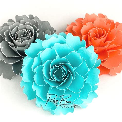 Chloe Paper Flower Paper Flower Tutorial Paper Flower Etsy