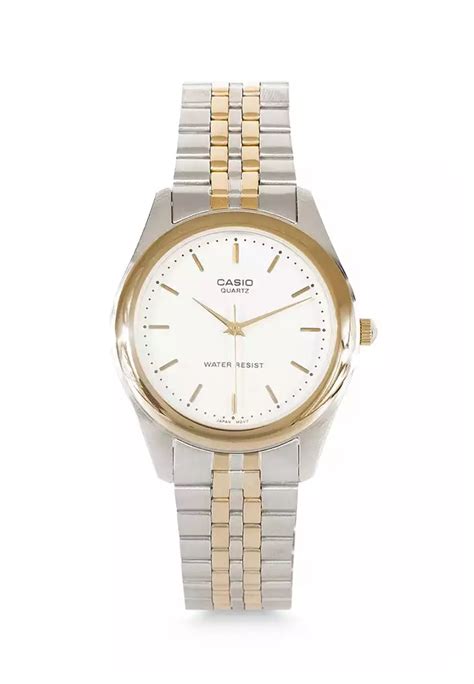 Jual Casio Casio Jam Tangan Pria Silver Gold Stainless Steel Mtp