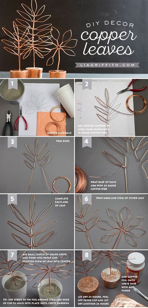 19 Awesome Diy Copper Projects For Your Home Decor Homelovr Copper Wire Art Copper Diy