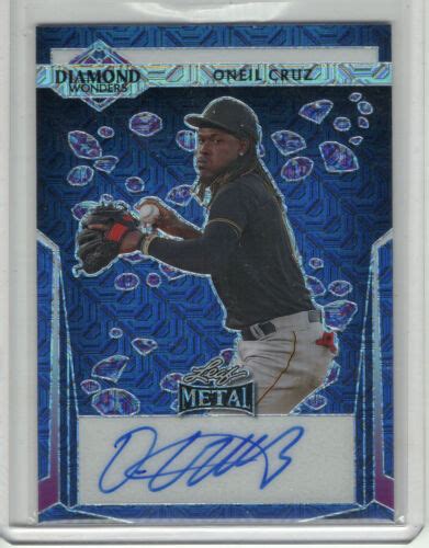 Leaf Metal Oneil Cruz Rookie Rc Auto Diamond Wonders Blue