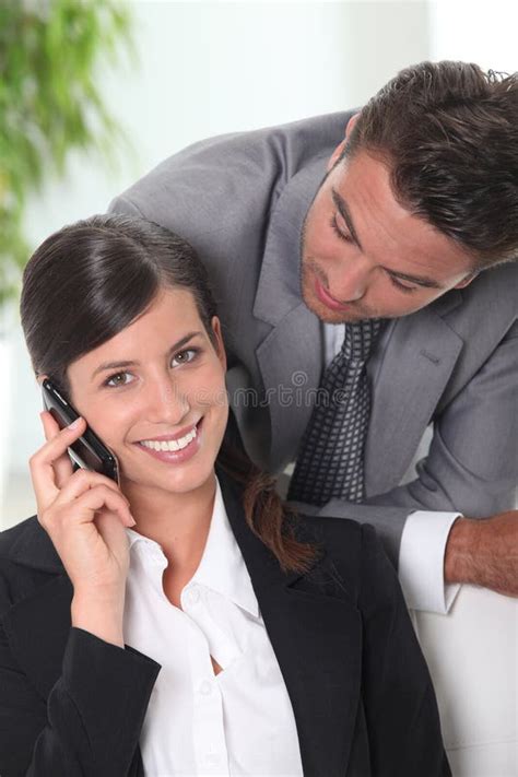 Businessman And Woman Stock Image Image Of People Businesspeople