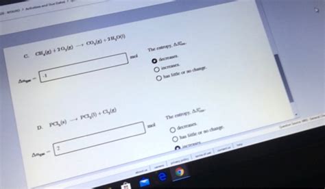 Solved change in the moles of gas for each of the reactions | Chegg.com 