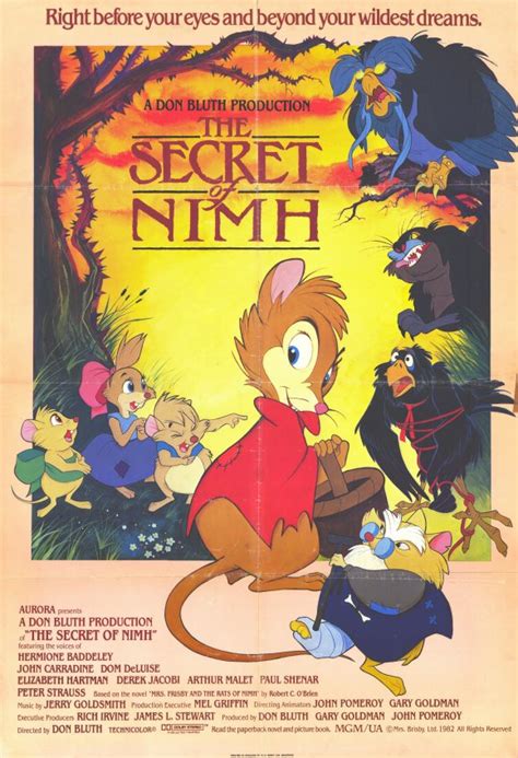 The Secret of NIMH Movie Posters From Movie Poster Shop