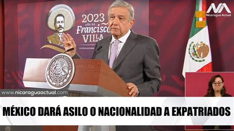 México ofrece asilo y nacionalidad a expatriados por el dictador