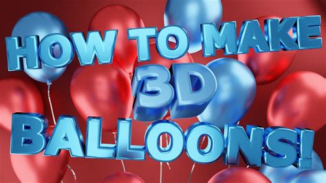 Easy Blender Tutorial How To Make 3d Balloons Youtube