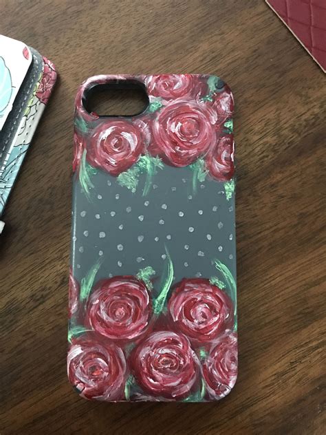 Flower Painted Phone Case Flower Painting Phone Cases Case