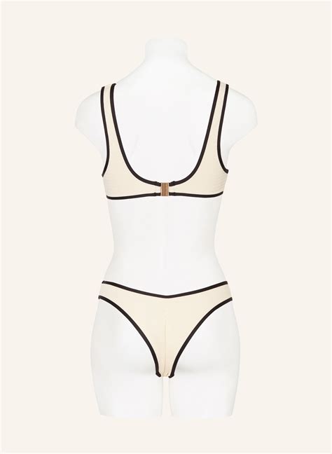 SEAFOLLY Bralette Bikini Top BEACH BOUND In Ecru