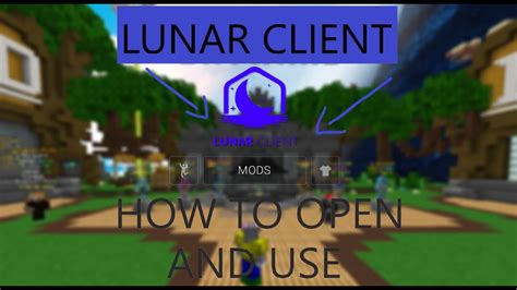 How To Open And Use Lunar Client Settings Youtube