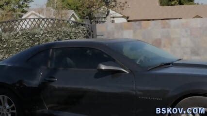 Petite Brunette Cock Slut Takes Thick Cock