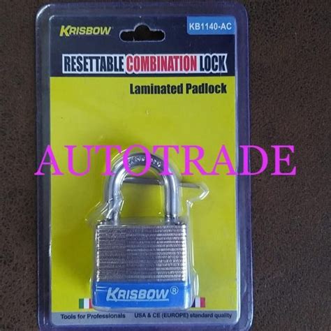 Jual Gembok Krisbow Kombinasi 4 Angka 40 Mm Resettable Lock Shopee