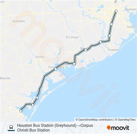 Ruta Greyhound Us1126s Horarios Paradas Y Mapas Corpus Christi Bus